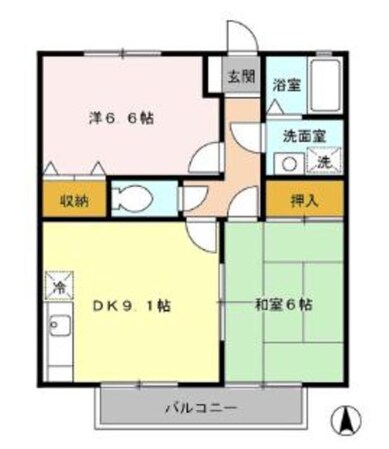 グリューネヴィントの物件間取画像